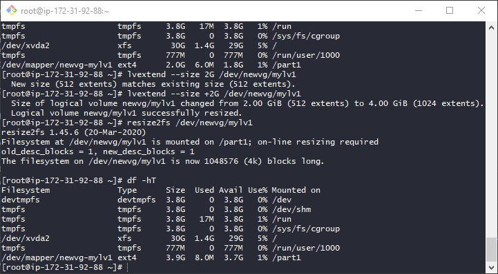 Resize2fs updating the partition table
